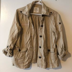 AEO soft khaki layering jacket